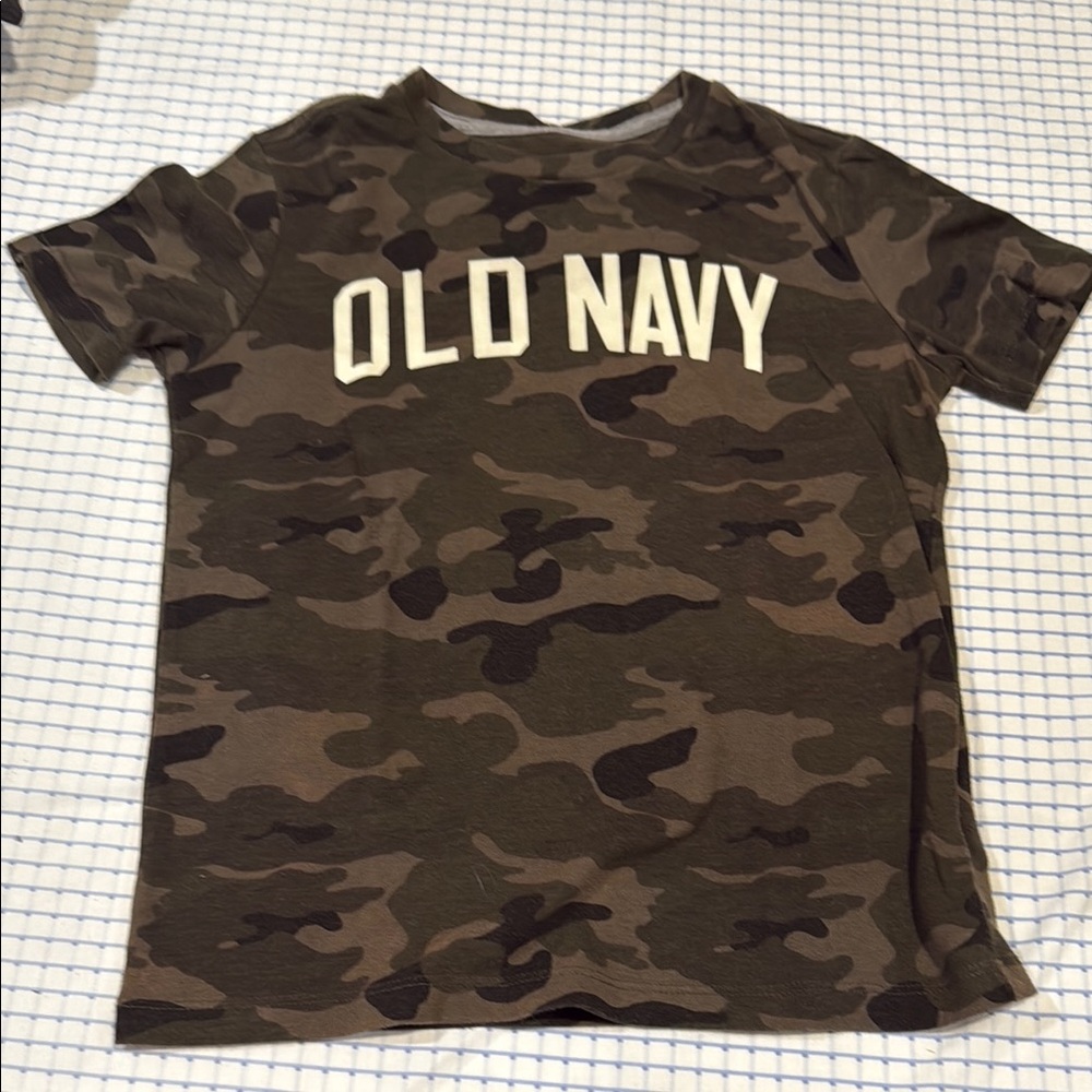 Old Navy Kids' Camo Tee - Black and Brown